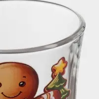 Кружка &laquo;Глинтвейн. Новогодний пряник&raquo;, 250 мл, стекло, прозрачная, рисунок МИКС