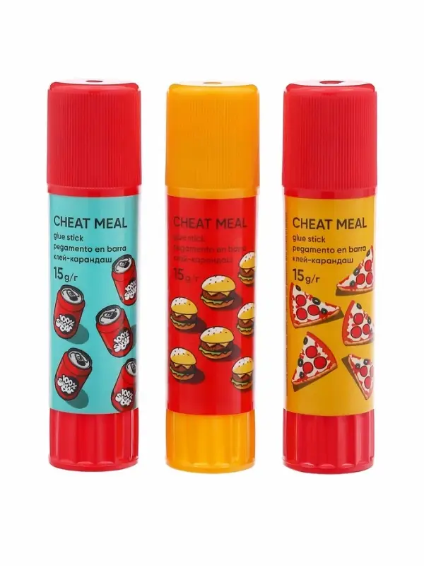 Клей-карандаш ErichKrause EasyStick Cheat Meal, 15 г