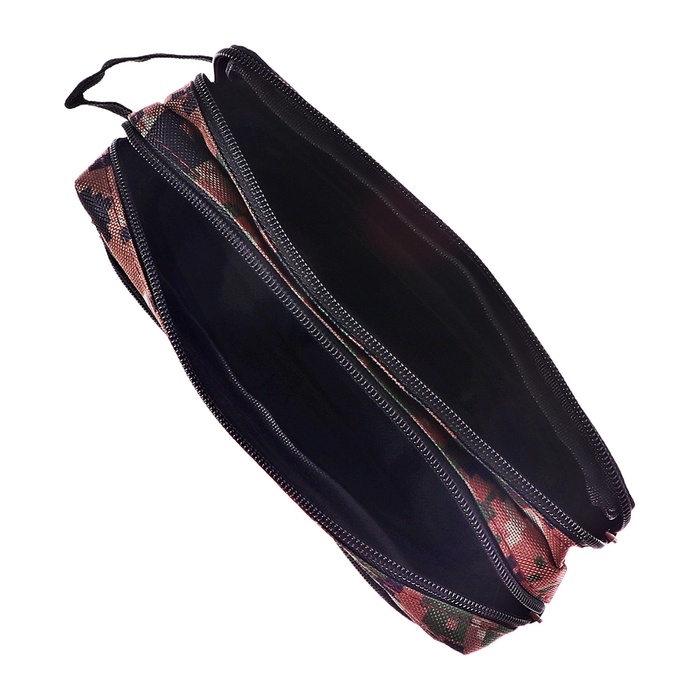 Пенал мягкий  Пенал мягкий "Миллитари", 3 отделения, 90 х 215 х 80 мм, с ручкой, МИКС