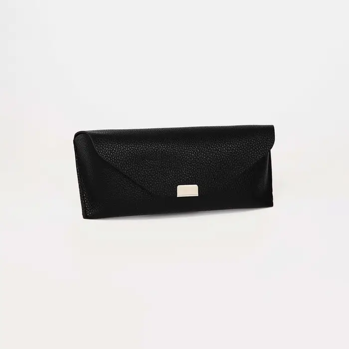 Футляр для очков на кнопке, цвет чёрный Футляр для очков на кнопке, цвет чёрный