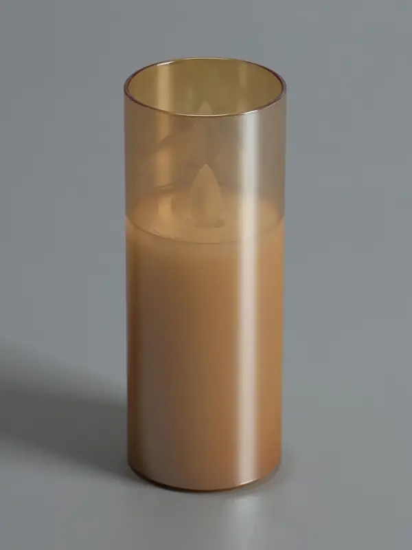 Светодиодная свеча "Золотистая" 14х5.5 см, AAx2 (не в компл.), Т/БЕЛЫЙ