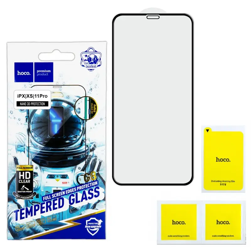 Защитное стекло для iPhone X/XS/11 Pro G8 HOCO