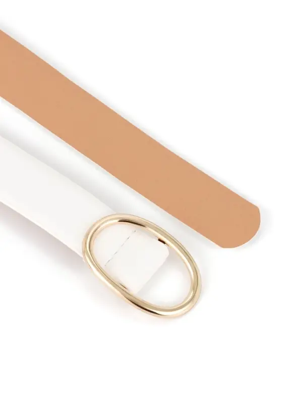 Ремень женский, затяжка, 3&times;110 см, пряжка золотистая, без винта, белый