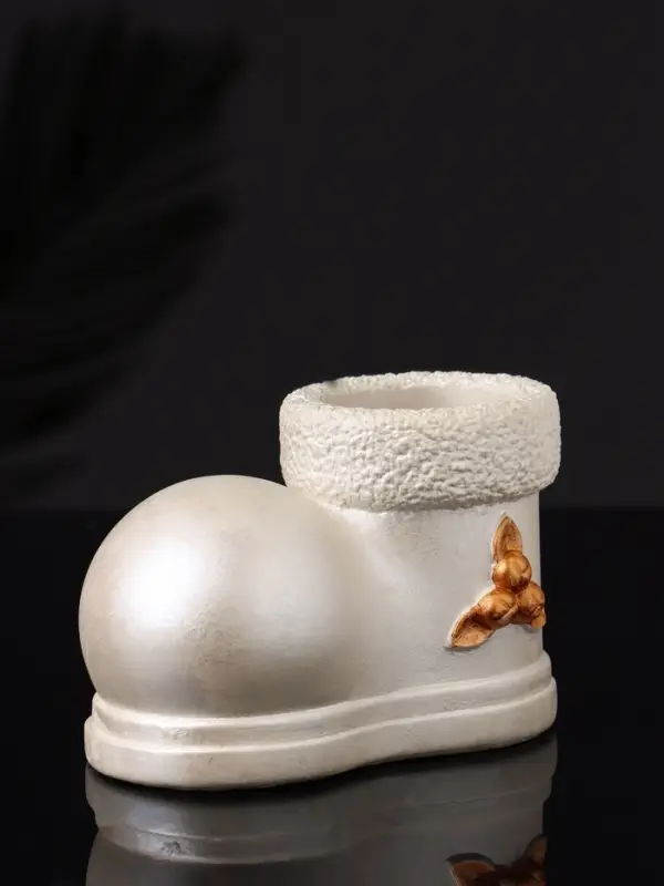 Подсвечник "Валенок" 10х7х6 см, перламутр