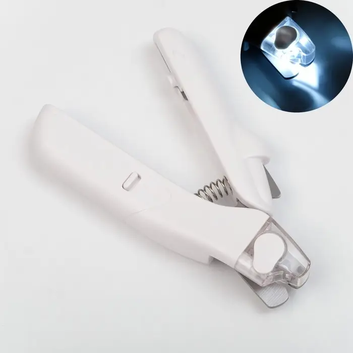 Умный когтерез для животных, с пилкой, LED фонарём и контейнером для когтей, на батарейках Умный когтерез для животных, с пилкой, LED фонарём и контейнером для когтей, на батарейках