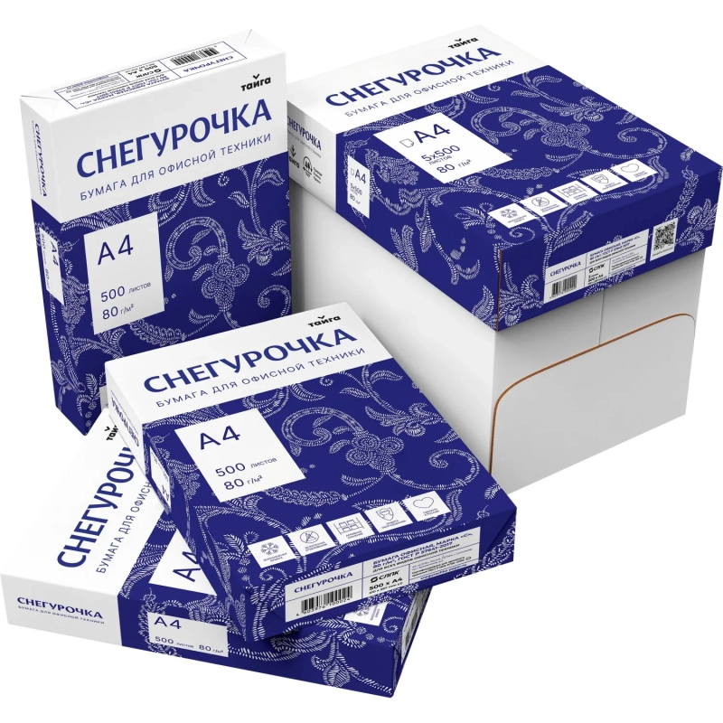 Бумага Снегурочка (А4, марка С, 80 г/кв.м, 500 л)