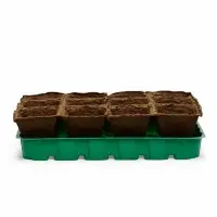 Набор для рассады: торфяная кассета, 12 ячеек по 50 мл, поддон _ × _ см, зелёный Набор для рассады: торфяная кассета, 12 ячеек по 50 мл, поддон _ × _ см, зелёный