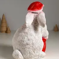 Копилка "Зайчик с мешком" с глиттером, 28 см, Копилка "Зайчик с мешком" с глиттером, 28 см,