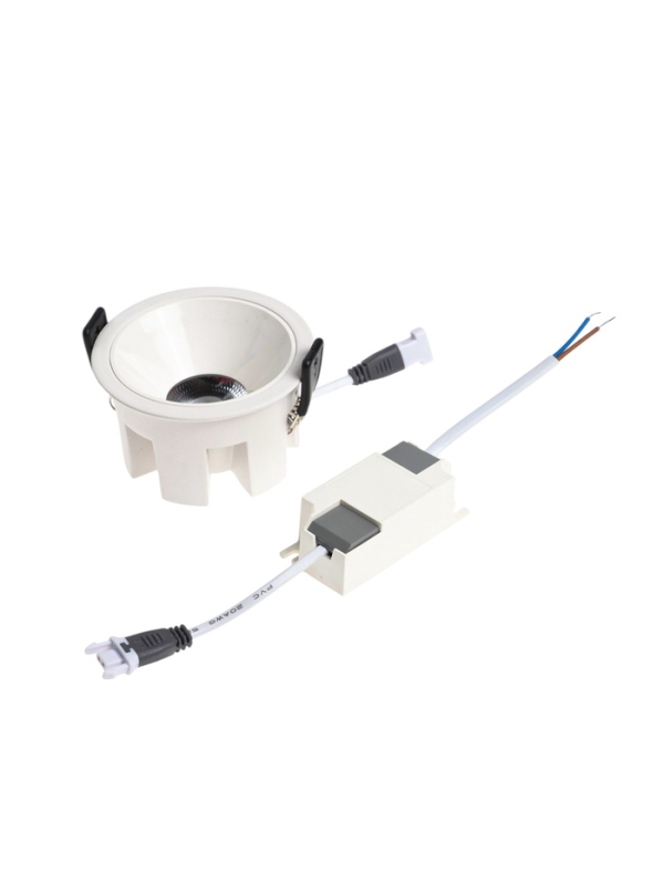 Светильник светодиодный встраиваемый, 12Вт, 6500К, с драйвером, D65, белый Светильник светодиодный встраиваемый, 12Вт, 6500К, с драйвером, D65, белый