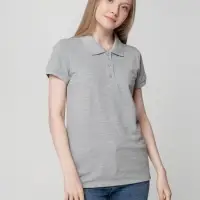 Рубашка поло женская Virma lady, серый меланж, размер XXL