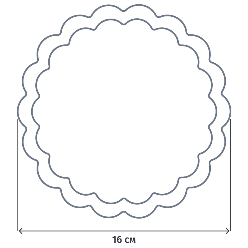 Салфетки ажурные AVIORA бумажные круглые D16см 250шт/уп