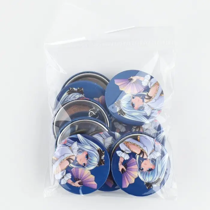 Значок закатной аниме «Девушка с веером», d = 3,8 см Значок закатной аниме «Девушка с веером», d = 3,8 см