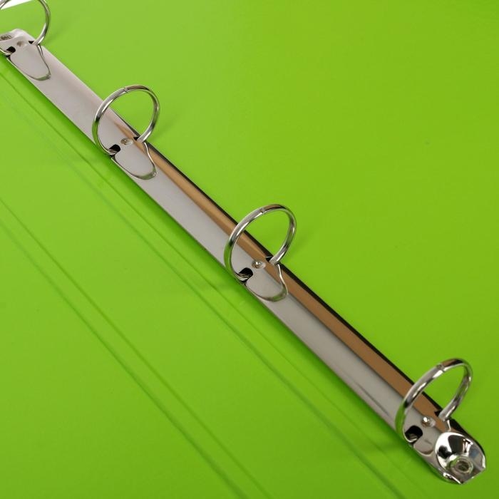 Папка на 4 кольцах А4, ErichKrause Accent, 35 мм, 1750 мкм, черная/салатовая Папка на 4 кольцах А4, ErichKrause Accent, 35 мм, 1750 мкм, черная/салатовая