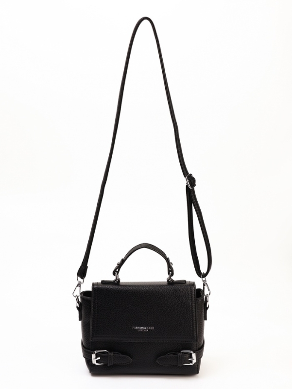 Сумка женская, 22*11*17, отд на молнии, длин ремень, черный Сумка женская, 22*11*17, отд на молнии, длин ремень, черный