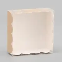 Коробка для печенья, крафт, 7×7×3 см