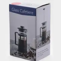 Чайник заварочный френч-пресс Доляна &laquo;Классика&raquo;, 350 мл, стекло, чёрный