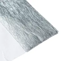 Бумага крепированная 50&times;200 см, в рулоне, 32 г/м&sup2;, серебряный