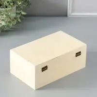 Шкатулка для росписи дерево &laquo;Прямоугольная&raquo;, замок пряжка, 23.5&times;14&times;9.5 см