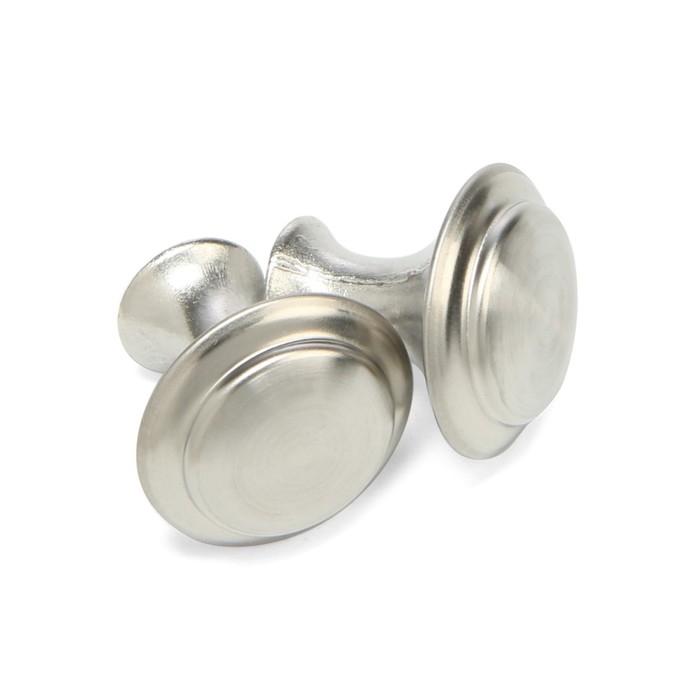 Ручка кнопка ТУНДРА, d=23 мм, цвет матовый никель, 8 шт TMP Ручка кнопка ТУНДРА, d=23 мм, цвет матовый никель, 8 шт TMP