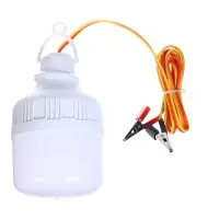 Фонарь кемпинговый, 10 Вт, SMD 2835, кабель l-1.5 м, с зажимом от 12 В, d-7 см Фонарь кемпинговый, 10 Вт, SMD 2835, кабель l-1.5 м, с зажимом от 12 В, d-7 см