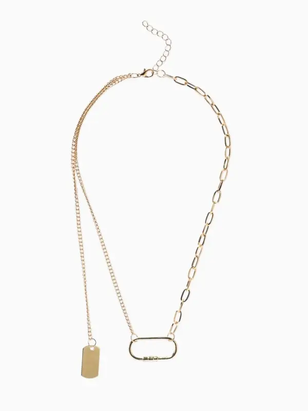 Цепь &laquo;Карабин&raquo;, L=40 см, цвет золото
