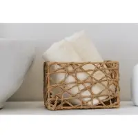 Корзины для хранения LaDо́m &laquo;Паутинка&raquo;, 4 шт., ручной работы, бежевые