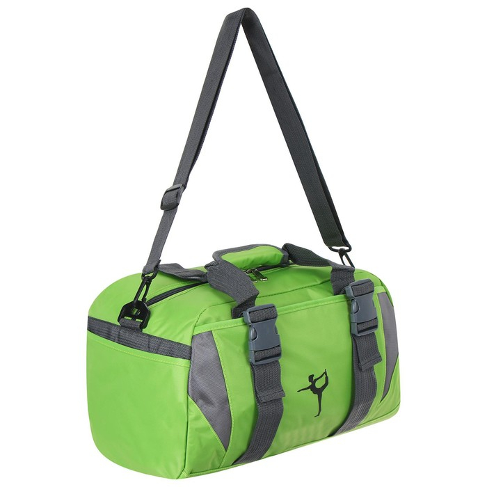 Сумка для йоги и гимнастики Sangh, 37х20х20 см, цвет зелёный Сумка для йоги и гимнастики Sangh, 37х20х20 см, цвет зелёный