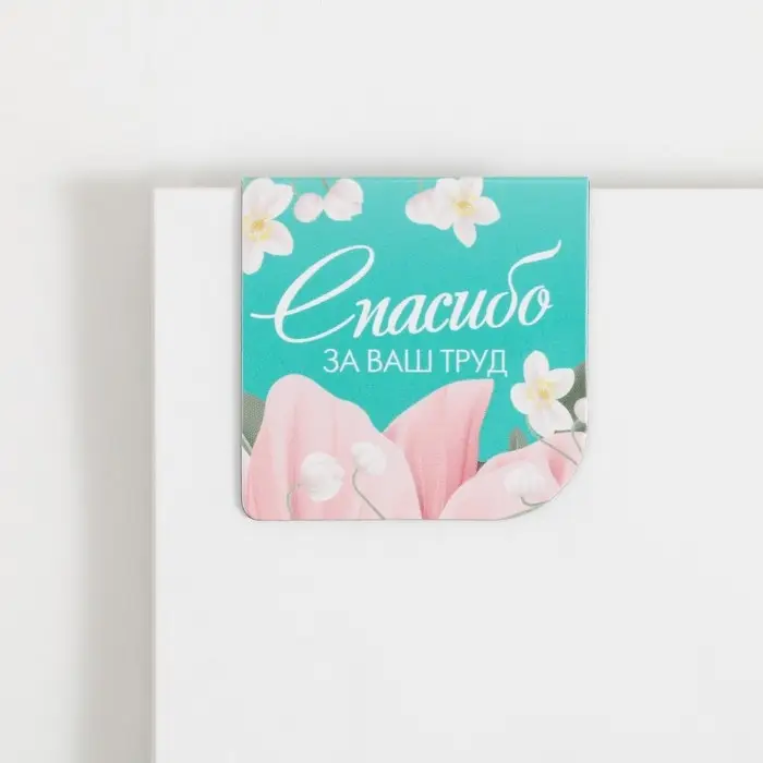 Магнитные закладки на подложке для книг «Дорогому воспитателю» 4 шт.