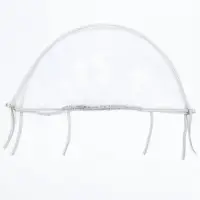 Москитная сетка с планкой, белая, окантовка серая