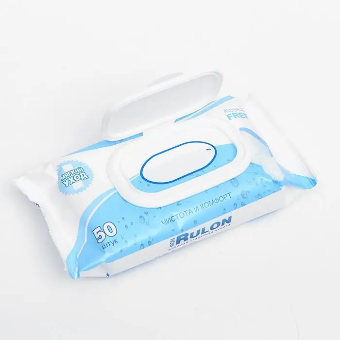 Туалетная бумага влажная Mon Rulon с клапаном, 50 шт.