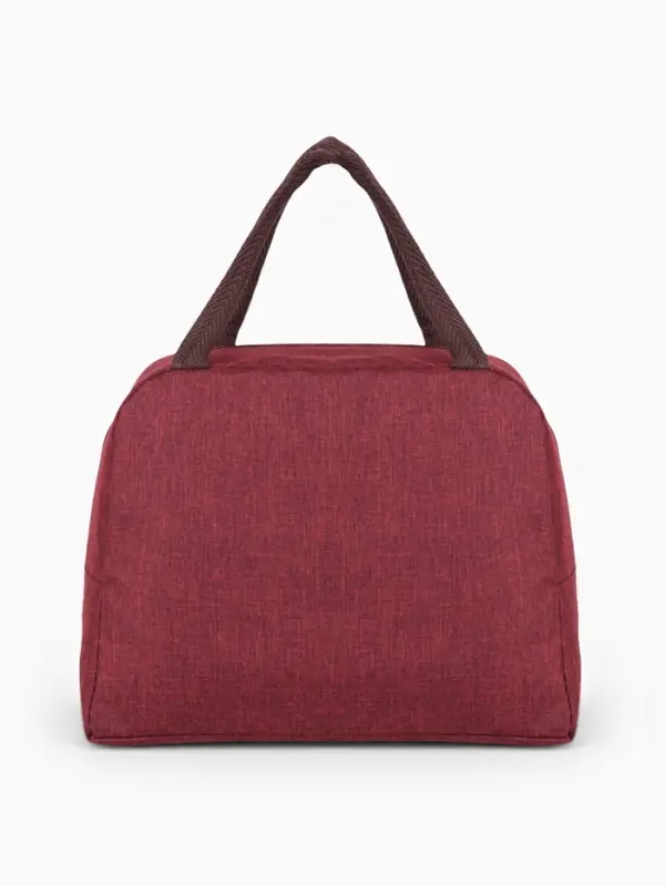 Термосумка на молнии, объём 6 л, цвет бордовый