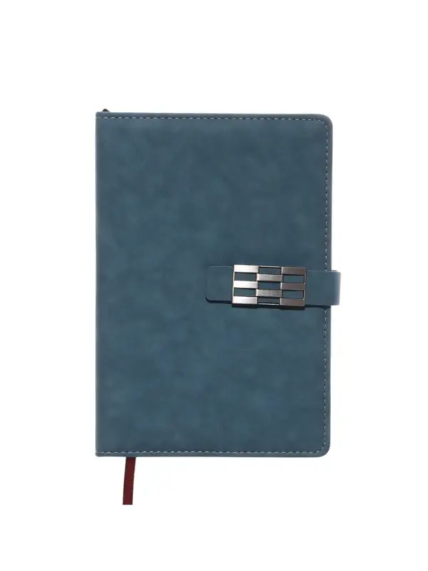 Ежедневник недатированный формат А5, с хлястиком, 112л, линия, пвх, Бирюзовый Ежедневник недатированный формат А5, с хлястиком, 112л, линия, пвх, Бирюзовый