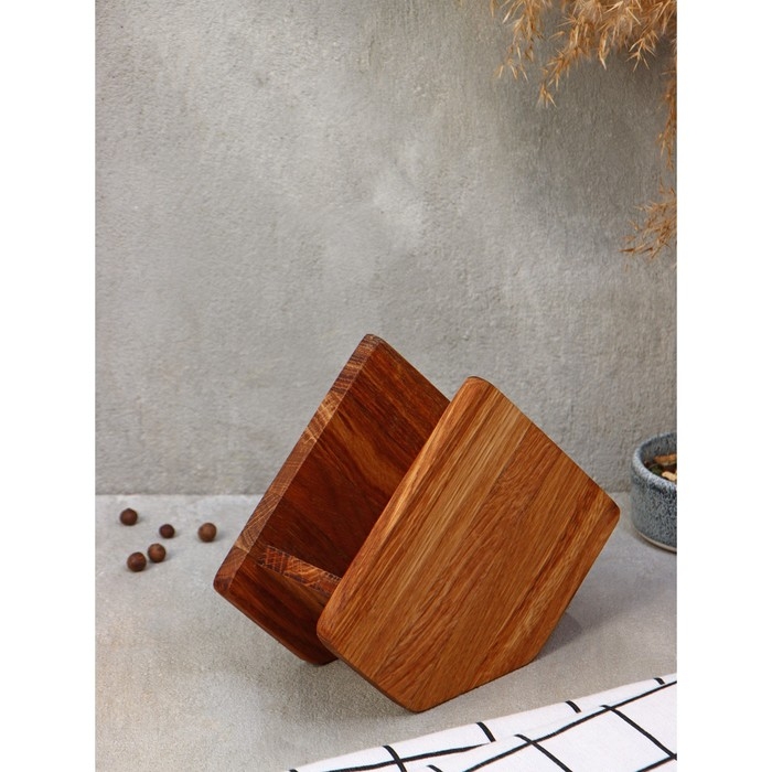 Салфетница вертикальная Adelica, 14×7 см, дуб Салфетница вертикальная Adelica, 14×7 см, дуб