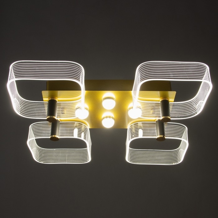 Люстра Люстра "Кворум" LED 40Вт 3000-6000К золото 50х50х10см