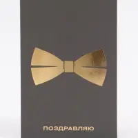 Открытка &laquo;Поздравляю&raquo;, тиснение, софт тач, 12&times;18 см