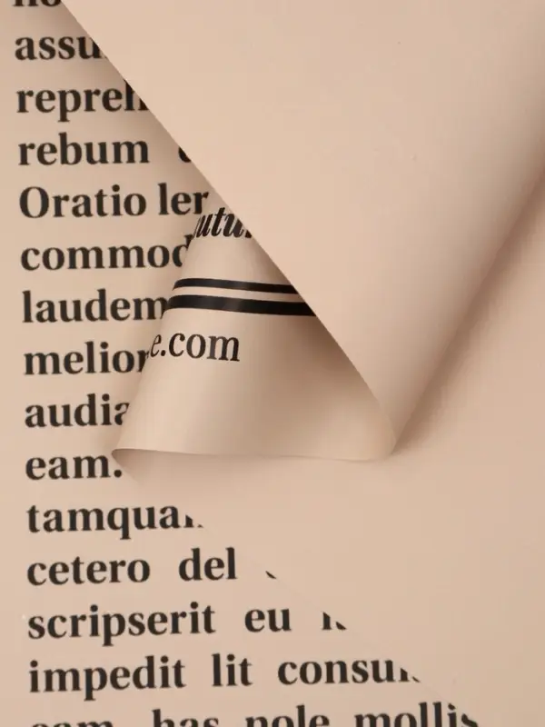 Пленка флористическая "Газета любви" 65мкм, 50х57 &plusmn;1см