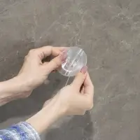 Держатель - крючок самоклеящийся Доляна Elemental, 11&times;6.5&times;6.5 см, прозрачный