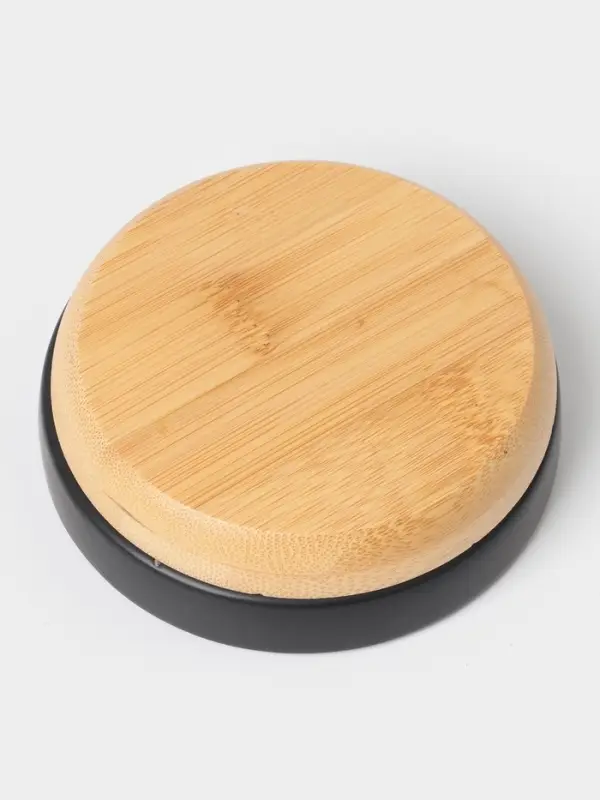 Аксессуары для ванной &laquo;Эко&raquo;, 4 предмета, мыльница, дозатор для мыла, 2 стакана, чёрные