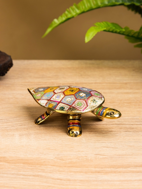 Сувенир-шкатулка Сувенир-шкатулка "Черепаха с узором" латунь 10х6х3 см