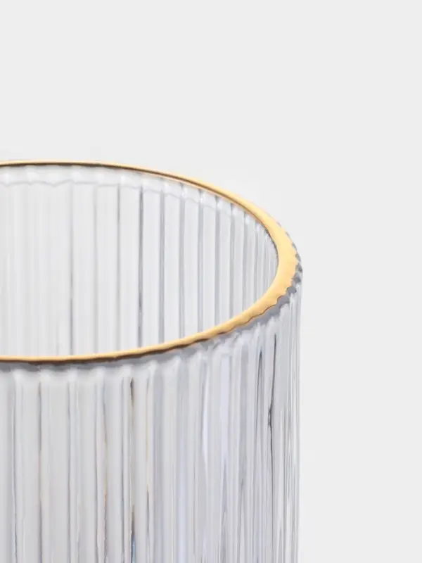 Набор стаканов 6 шт, 400 мл, золотой обод Набор стаканов 6 шт, 400 мл, золотой обод