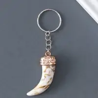 Брелок для ключей на кольце &laquo;Клык&raquo;, пластик под металл, 5.5&times;2&times;1 см