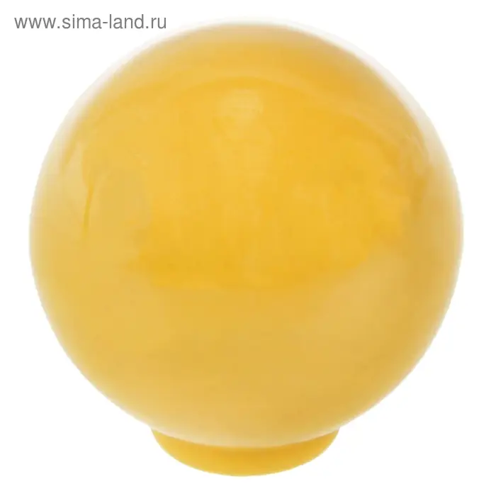 Ручка кнопка PLASTIC 008, пластиковая, желтая Ручка кнопка PLASTIC 008, пластиковая, желтая