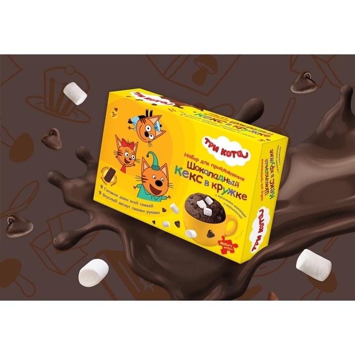 Набор для приготовления Шоколадный кекс в кружке с маршмеллоу, 118 г Набор для приготовления Шоколадный кекс в кружке с маршмеллоу, 118 г