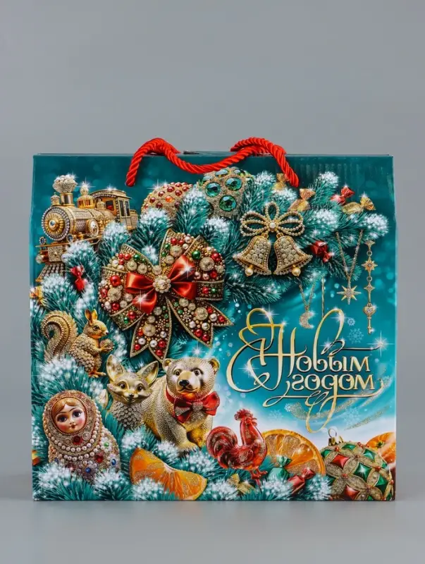 Коробка подарочная складная Коробка подарочная складная "МалаХит" 23 х 10 х 22 см