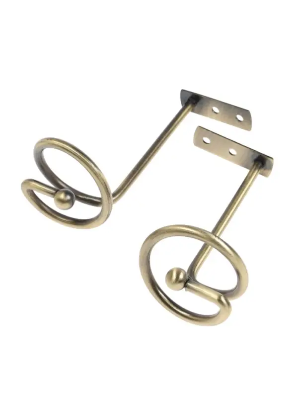 Крючок - держатель для штор на стену CAPPIO KS044, металлический, цвет бронза, 2 шт Крючок - держатель для штор на стену CAPPIO KS044, металлический, цвет бронза, 2 шт
