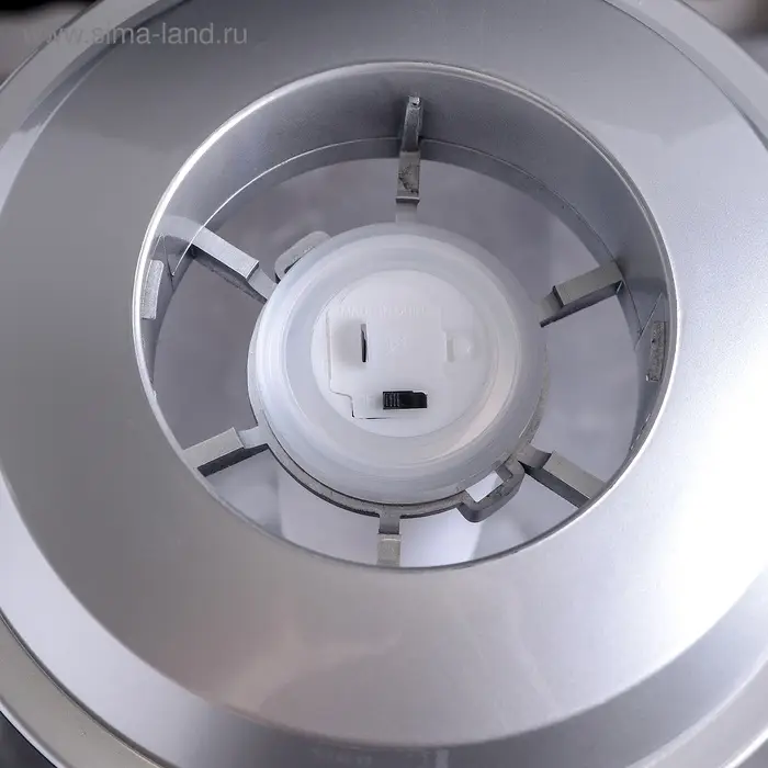 Башня пивная &laquo;Металлик&raquo;, 3 л, колба для льда, с подсветкой, 2 батарейки CR=2032, пластик, серебристая