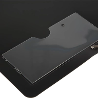 Папка на резинках Комус А4, черная, с карманом СD/визитки