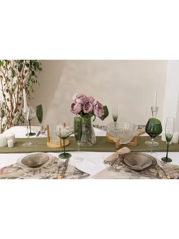 Бокал для вина Magistro &laquo;Иллюзия&raquo;, 540 мл, 10&times;24 см, стекло, зелёный