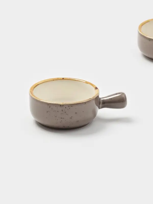 Кокотницы Magistro «Церера», набор 2 шт., 100 мл, d=7.5 см, фарфор, коричневые Кокотницы Magistro «Церера», набор 2 шт., 100 мл, d=7.5 см, фарфор, коричневые