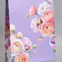 Пакет подарочный "Счестье+Любовь", ламинированный, 33 х 42,5 х 10 см